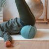 Økologisk bolster med speltkerne fyld - havblå - Image 4