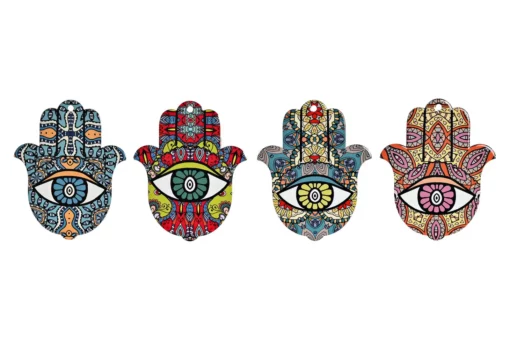 Dekorativ Hamsa bordskåner - sun - Image 9