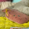 Yoga varmedunk i broderet bomuldsvelour - Image 2