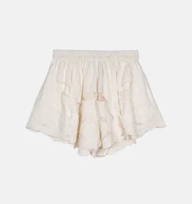 Flowing hvide shorts - one size