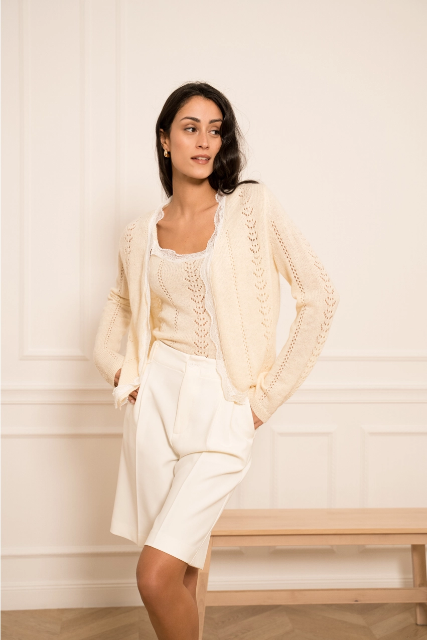 Super blød trøje & top i uld og mohair - one size