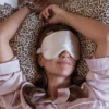 Luksus sovemaske med 100% silke på begge sider - Sweet love rose - Image 3