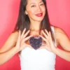 Stor hjerte amethyst - Image 5