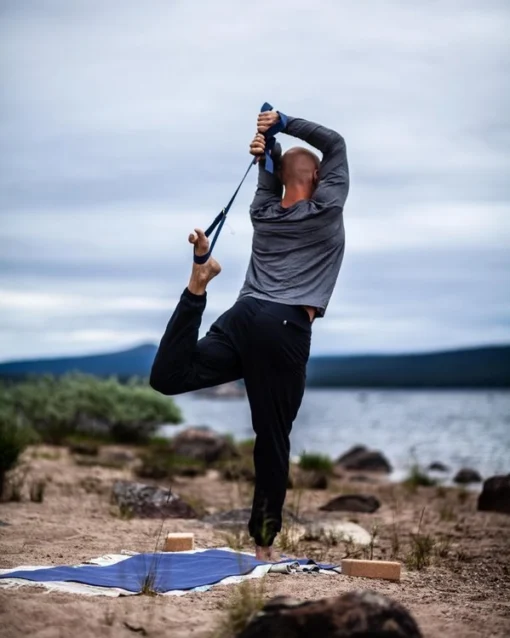 Økologisk yoga bændel str. XXL - Birketræ hvid - Image 4