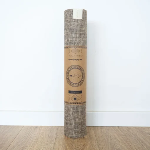 “The shooting bow” økologisk jute og naturgummi yogamåtte -  Mocca - Billede 2