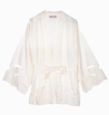 Flowing hvid jakke S/M