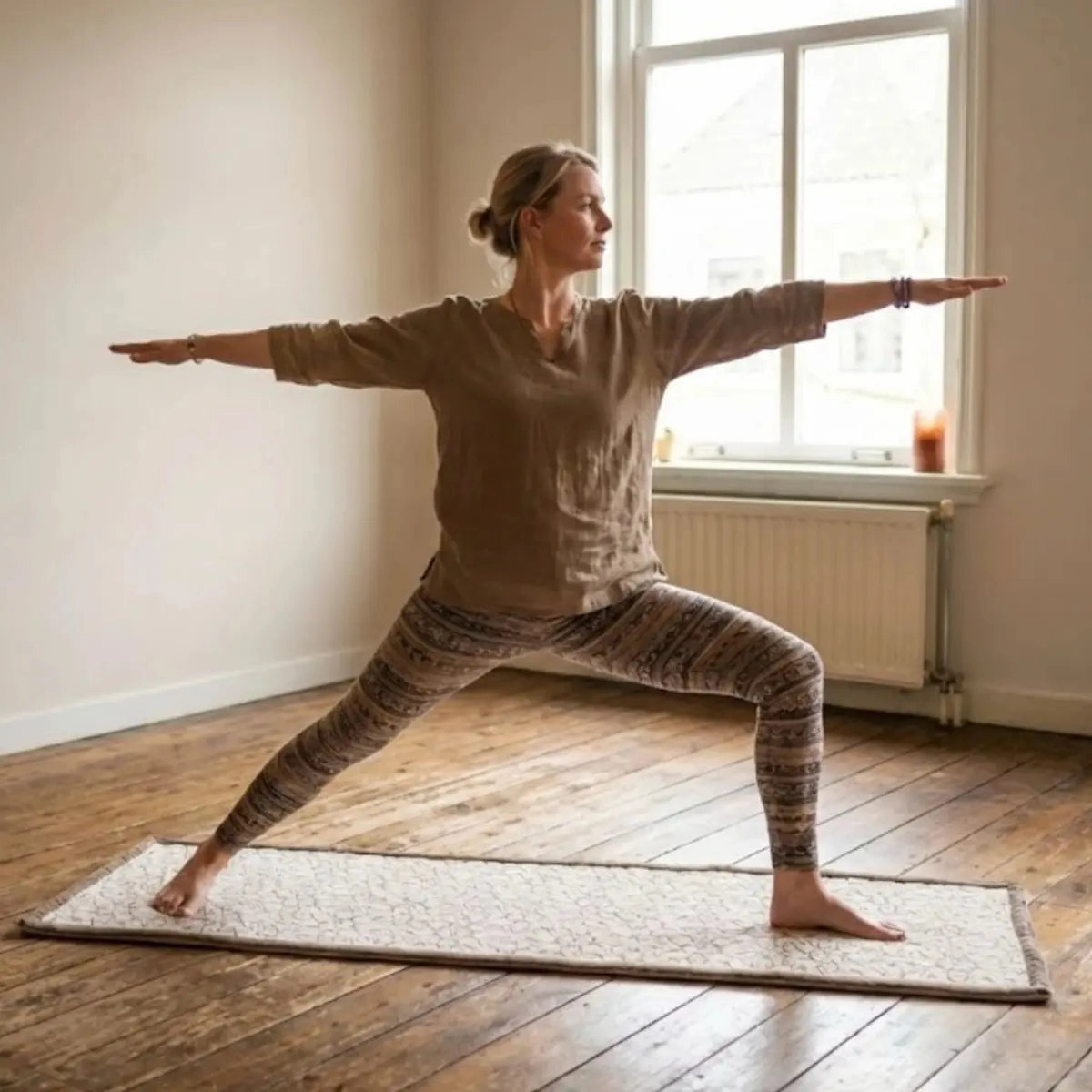 Lotus Yogamåtte – Sand Lotus - Billede 11
