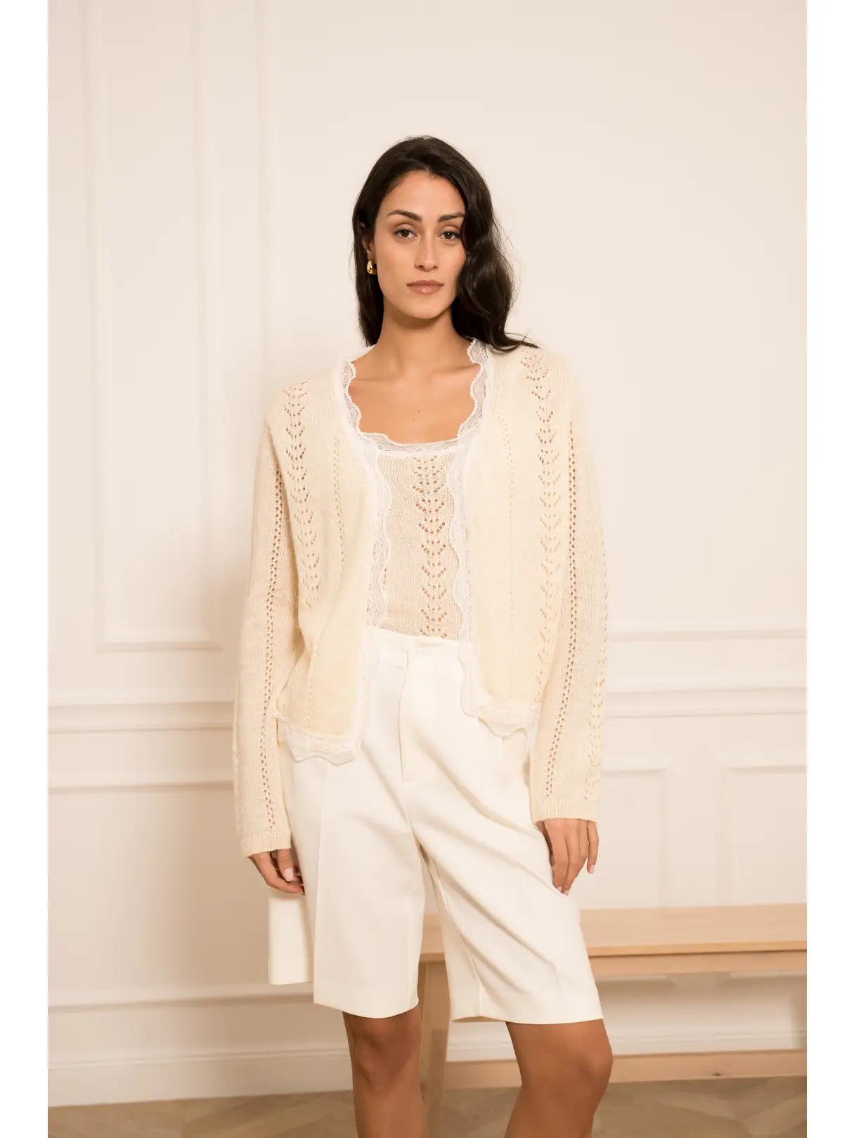 Super blød trøje & top i uld og mohair - one size - Billede 4