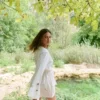 Flowing hvid kimono - one size
