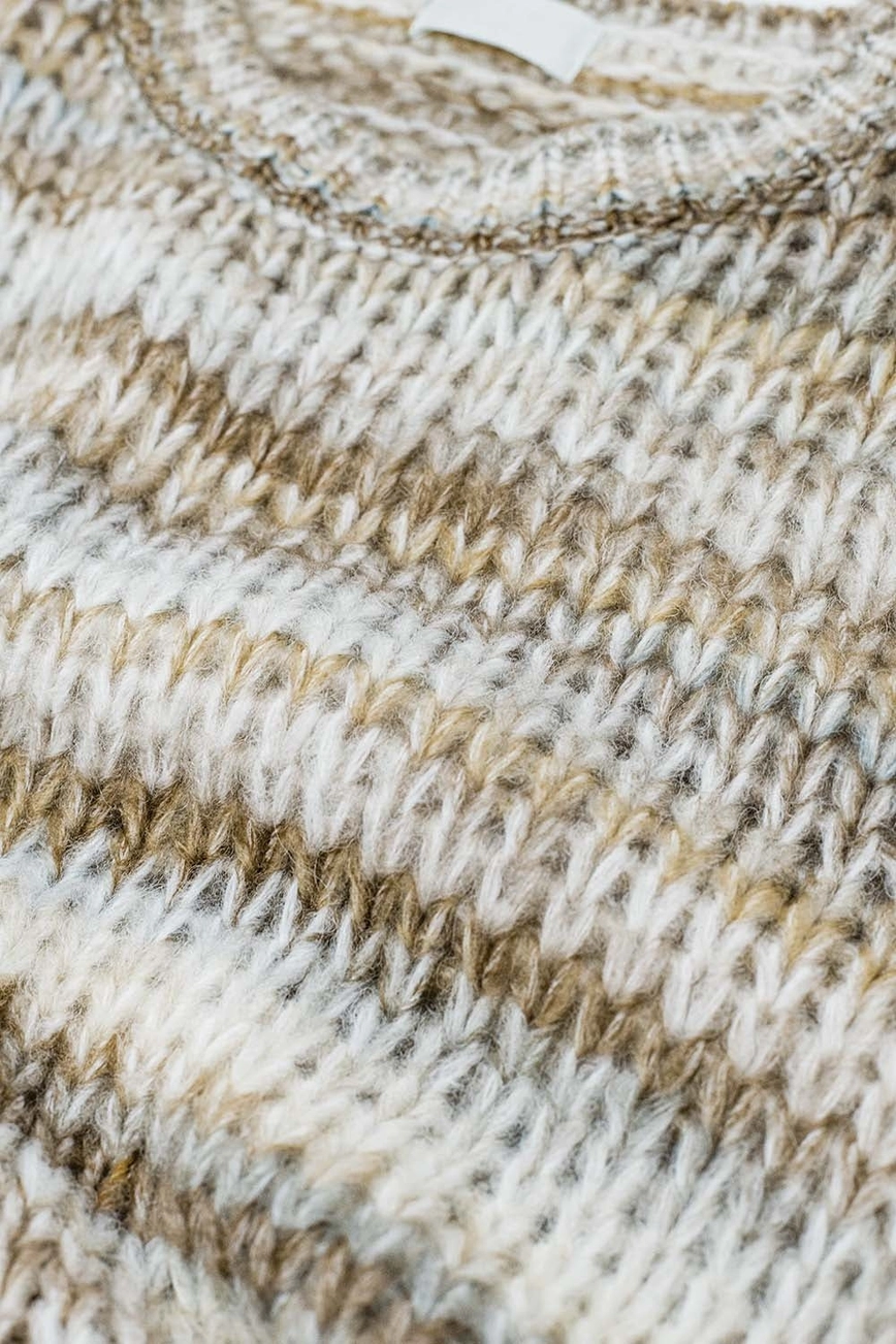 Chunky Strik – Sand Melange, one size - Billede 2