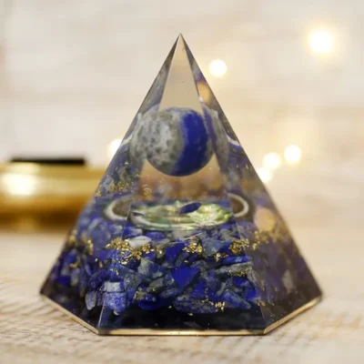 Lapis lazuli oktogon - orgonit pyramide