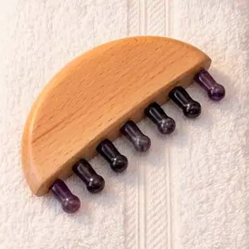 Meridian ansigts- og kropsmassage med Ametyst knopper - Billede 4