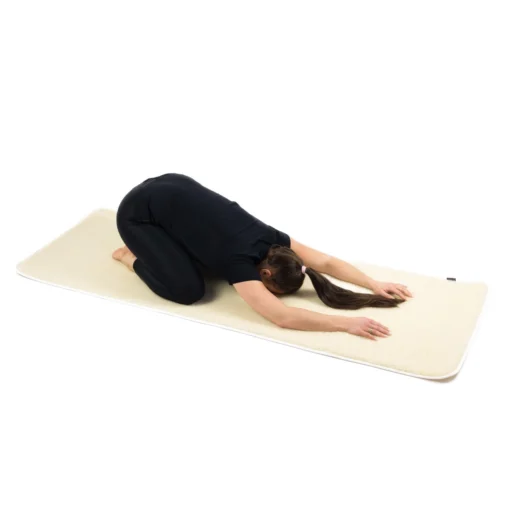 Uldyogamåtte 80 cm bred med bæretaske - natur - Image 13