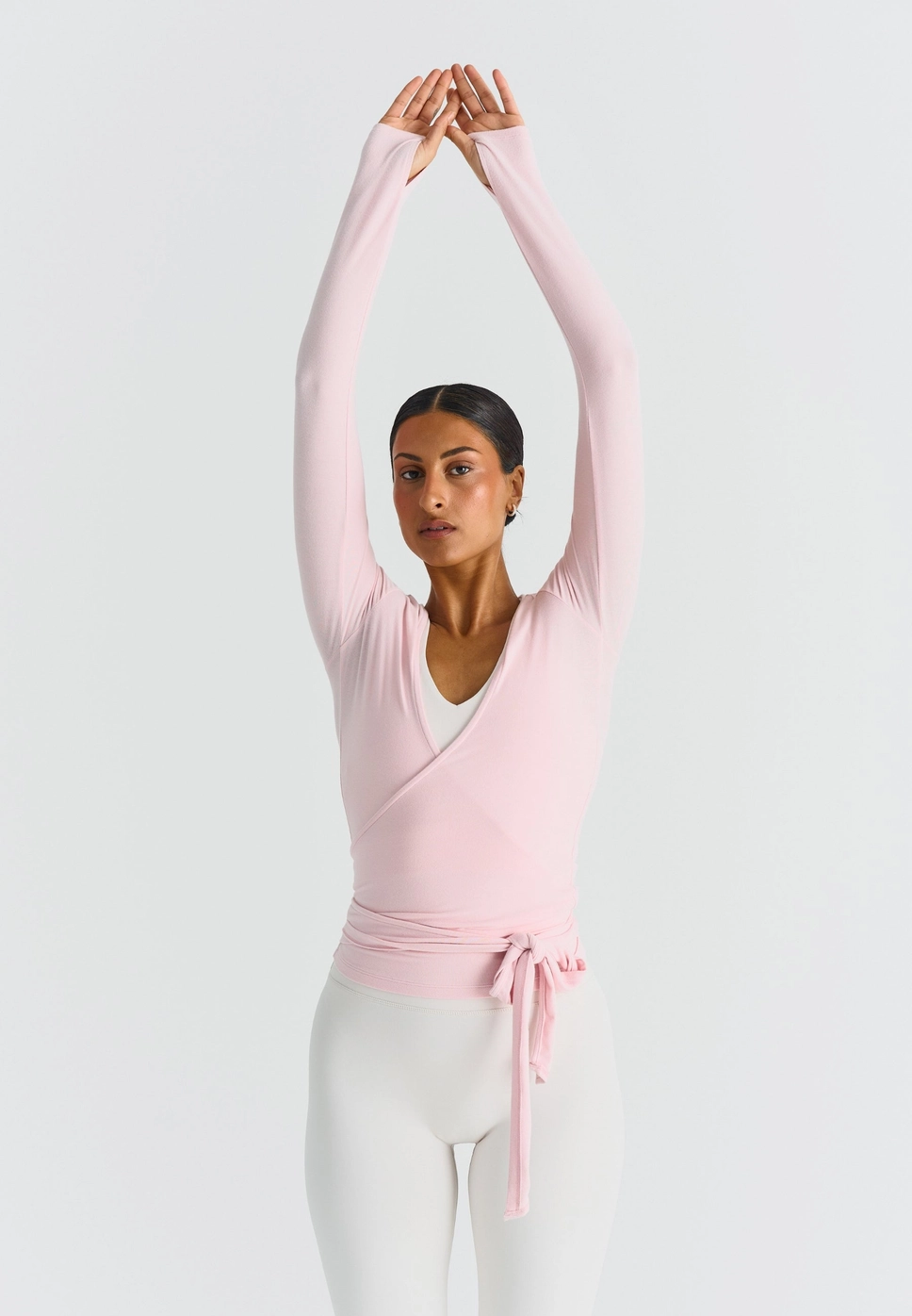 Soft Ballet Wrap Top - rose, str. M - Billede 2