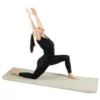 Uldyogamåtte 80 cm bred med bæretaske - lys grå - Image 5