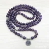Ametyst mala armbånd med Lotus vedhæng - Image 3