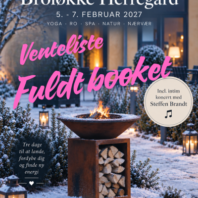 Eksklusivt Kundalini Yoga retreat på Broløkke Herregård, 5.-7. februar 2027 - depositum