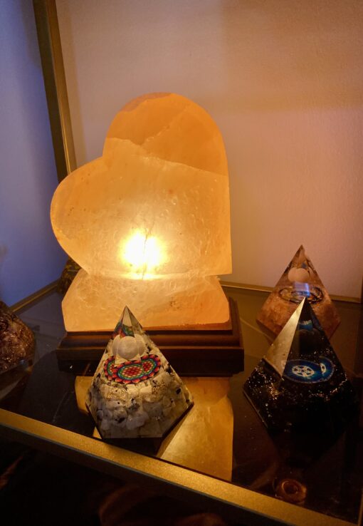 Hjerte formet Himalaya salt lampe - Image 2