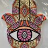 Dekorativ Hamsa bordskåner - pink rose