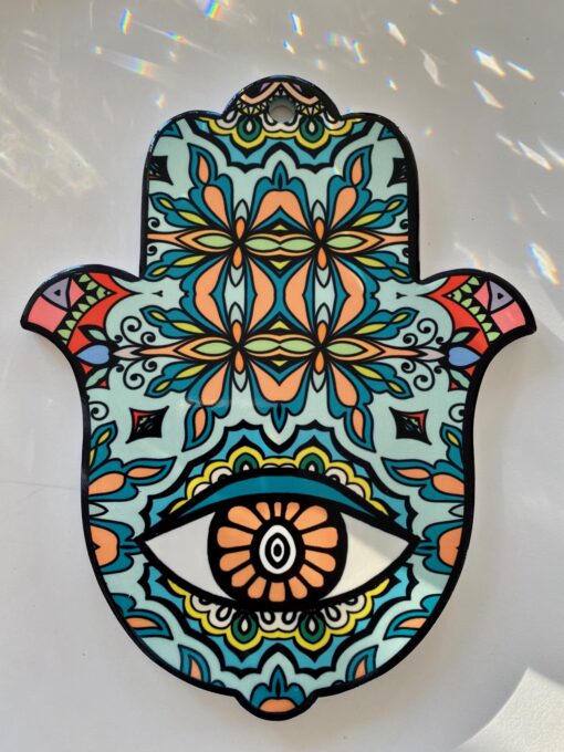 Dekorativ Hamsa bordskåner - Ocean