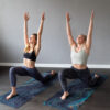 Swirling Gold and Emerald – Økologisk naturgummi yogamåtte med skridsikker overflade - Image 4