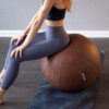 Swirling Gold and Emerald – Økologisk naturgummi yogamåtte med skridsikker overflade - Image 7