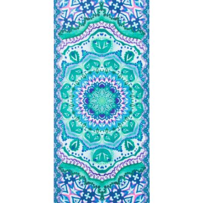 Ocean and Heaven Mandala - Økologisk naturgummi yogamåtte med skridsikker overflade