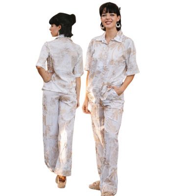 Lette og elegante bukser i 100% bomuld - medium