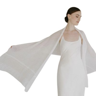 Kid Mohair sjal - den ypperste luksus - Pearl