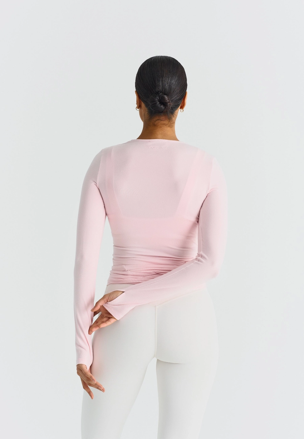 Soft Ballet Wrap Top - rose, str. M - Billede 4
