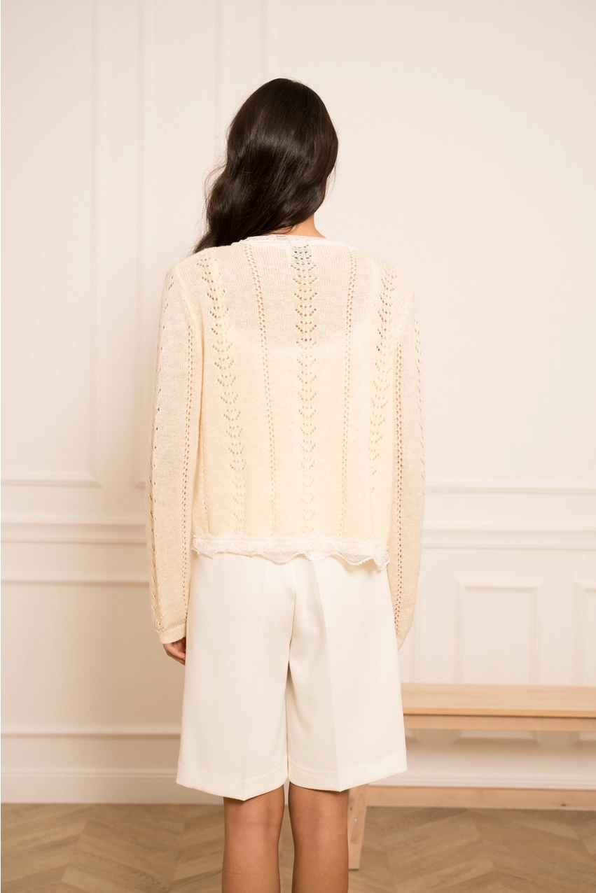 Super blød trøje & top i uld og mohair - one size - Billede 2