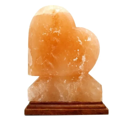 Hjerte formet Himalaya salt lampe