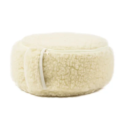 Merino uld meditationspude med bæretaske - Natur