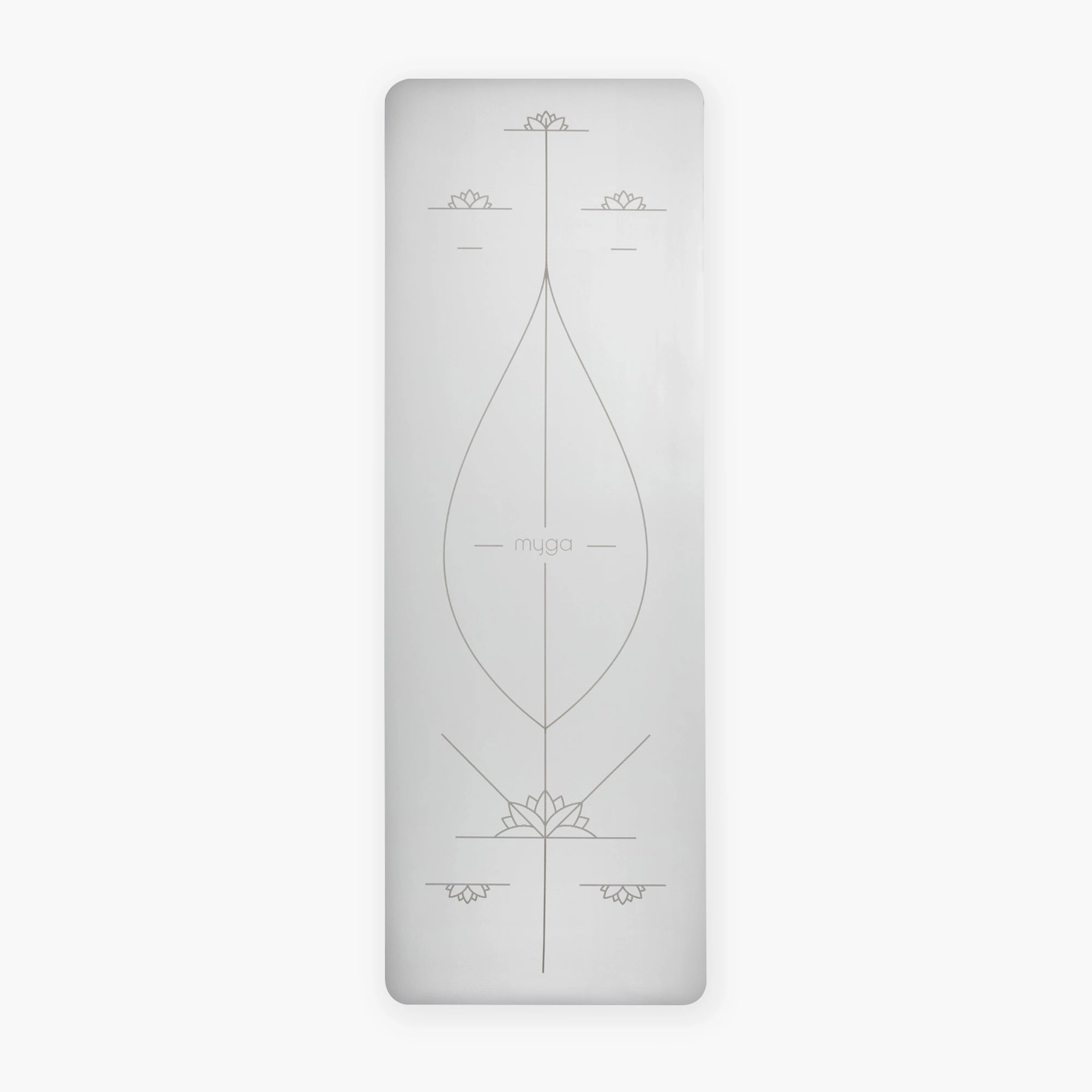 Større og blødere yogamåtte med justeringslinjer - Silver mist - Billede 5