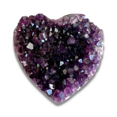 Stor hjerte amethyst
