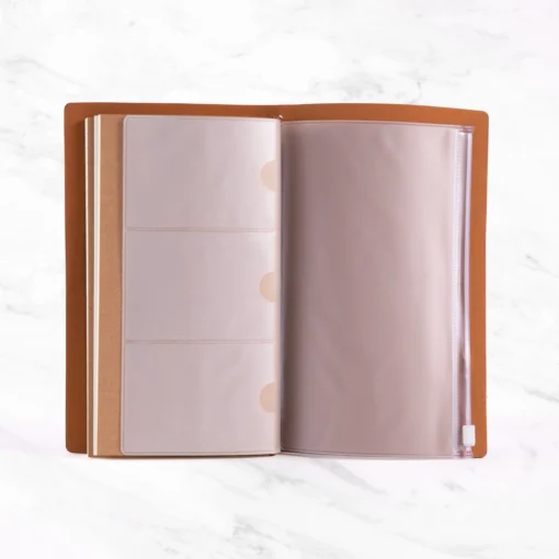 Blå notesbog med "Mandala" tryk og Fluorit krystal - Image 4