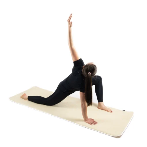Uldyogamåtte 80 cm bred med bæretaske - natur - Image 4