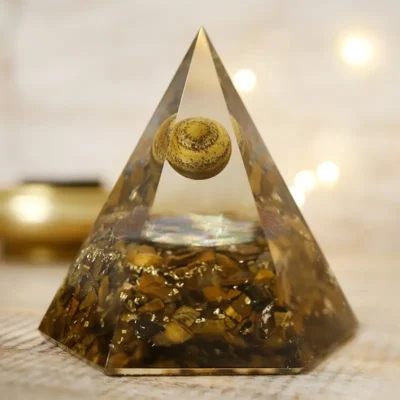 Tigerøje oktogon - orgonit pyramide