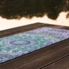 Ocean and Heaven Mandala - Økologisk naturgummi yogamåtte med skridsikker overflade - Image 9