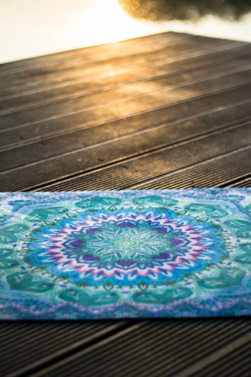 Ocean and Heaven Mandala - Økologisk naturgummi yogamåtte med skridsikker overflade - Image 5