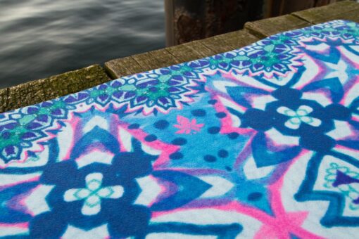 Ocean and Heaven Mandala - Økologisk naturgummi yogamåtte med skridsikker overflade - Image 10